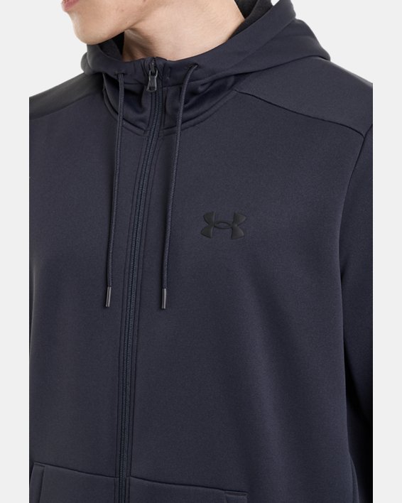 Men's Armour Fleece® Full-Zip Hoodie in Black image number 7